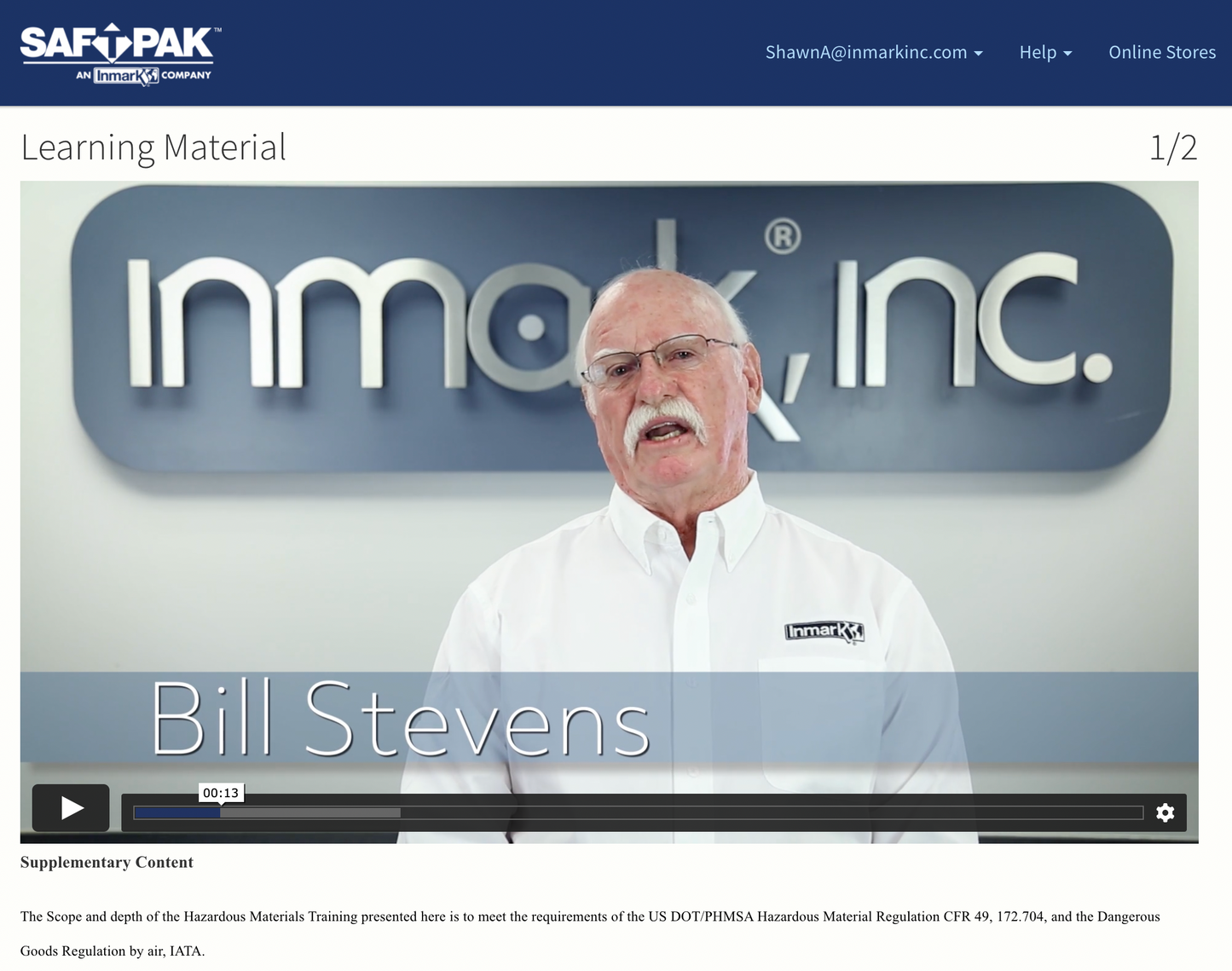 Bill Stevens Introducing Himself During Training Sessions